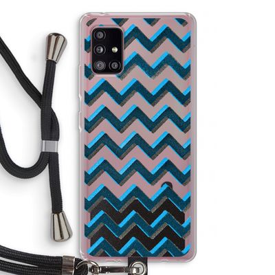 Onderbroken lijn: Samsung Galaxy A51 5G Transparant Hoesje met koord