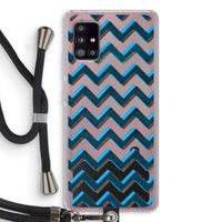 Onderbroken lijn: Samsung Galaxy A51 5G Transparant Hoesje met koord