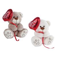 Take Me Home beer met ballonhart pluche - 20cm