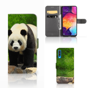 Samsung Galaxy A50 Telefoonhoesje met Pasjes Panda