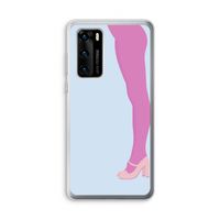 Pink panty: Huawei P40 Transparant Hoesje