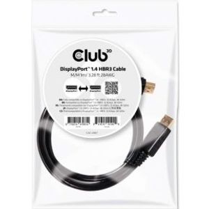 CLUB3D DisplayPort 1.4 HBR3 Cable 1m Male/Male 8K60Hz