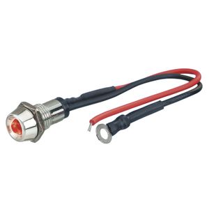 Foliatec LED Control Light chroom - vuurrood Ø = 10mm - 1 stuk FT33143