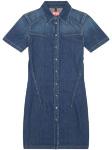 Diesel robe-chemise boutonnée De-Shirty - Bleu