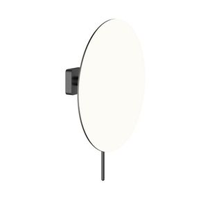 Hotbath Gal vergrotingsspiegel rond met wandmontage, ø 20 cm, geborsteld gunmetal PVD