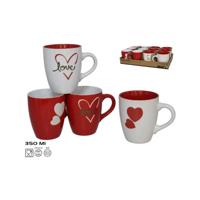 Mok love 350ml 4 assorti