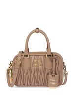 Miu Miu mini sac en cuir Nappa à design matelassé - Tons neutres