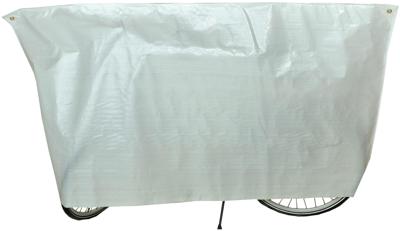 Vk fietsbeschermhoes (2) classic wit met ringen