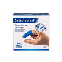 Cohesief verband blauw detectaplast assorti 7stuks