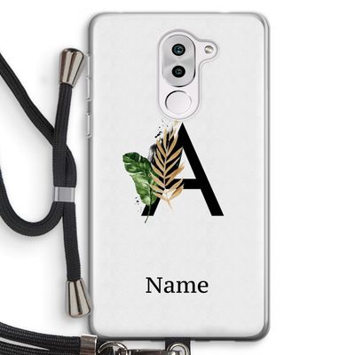 Charcoal Flora: Honor 6X Transparant Hoesje met koord