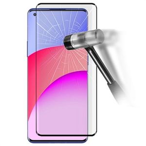 Full Cover OnePlus 8 Tempered Glass Screenprotector - 9H, 0.2mm - Zwart