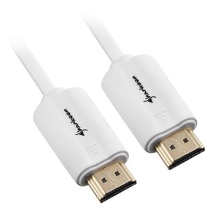 Sharkoon 1m, 2xHDMI HDMI kabel HDMI Type A (Standaard) Wit