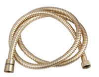 Xellanz luxe metalen doucheslang 150cm conisch geborsteld messing - thumbnail