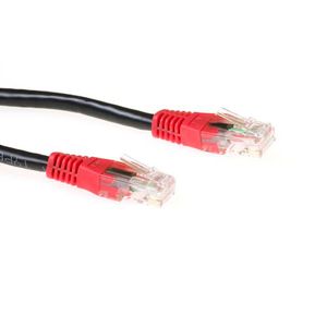 ACT IB8101 CAT6 U/UTP Patchkabel Cross | RJ45 Connectoren | Zwart | 1 meter