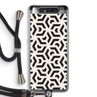 Crazy pattern: Samsung Galaxy A80 Transparant Hoesje met koord