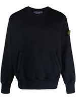 Stone Island sweat en coton à patch Compass - Bleu - thumbnail