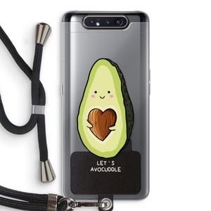 Avocuddle: Samsung Galaxy A80 Transparant Hoesje met koord
