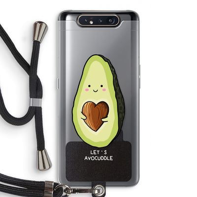 Avocuddle: Samsung Galaxy A80 Transparant Hoesje met koord