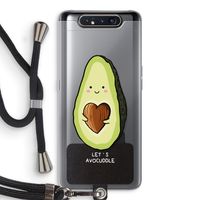 Avocuddle: Samsung Galaxy A80 Transparant Hoesje met koord Avocuddle: Samsung Galaxy A80 Transparant Hoesje met koord