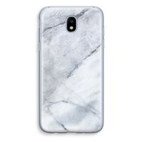 Witte marmer: Samsung Galaxy J5 (2017) Transparant Hoesje
