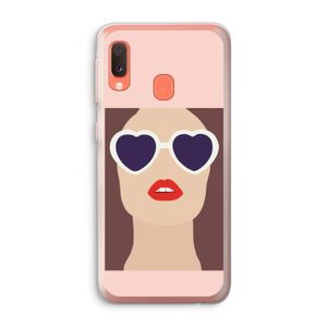 Red lips: Samsung Galaxy A20e Transparant Hoesje