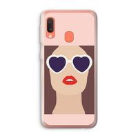 Red lips: Samsung Galaxy A20e Transparant Hoesje