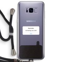 Reminder: Samsung Galaxy S8 Plus Transparant Hoesje met koord