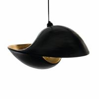 Hanglamp Bamboo Shell zwart in 2 maten