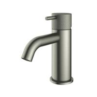 Hotbath Cobber X - Wastafelmengkraan - zonder Waste - Laag - Geborsteld Nikkel - Opbouw - Nikkel - V01