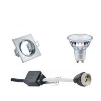 Philips Kantelbare LED Spot Set GU10 - Glans Chroom - Warm Wit 2200K-2700K