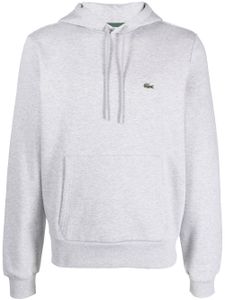 Lacoste hoodie en polaire à patch logo - Gris