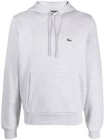 Lacoste hoodie en polaire à patch logo - Gris - thumbnail