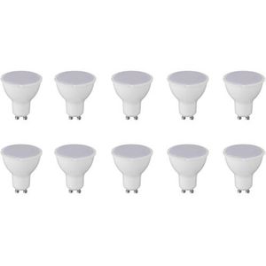 LED Spot 10 Pack - Aigi - GU10 Fitting - 6W - Helder/Koud Wit 6400K