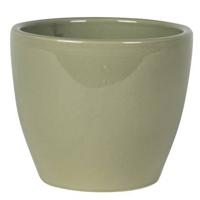 Steege Plantenpot|bloempot - keramiek - mosgroen - 13 x 11 cm