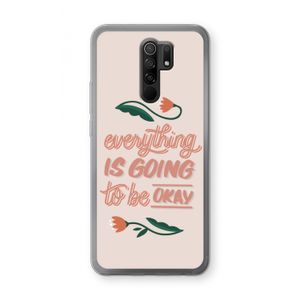 Optimistic flower girl: Xiaomi Redmi 9 Transparant Hoesje