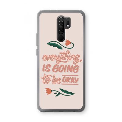 Optimistic flower girl: Xiaomi Redmi 9 Transparant Hoesje