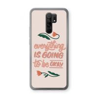 Optimistic flower girl: Xiaomi Redmi 9 Transparant Hoesje