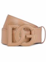 Dolce & Gabbana ceinture en cuir à logo DG - Tons neutres