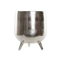 Middenstuk Home ESPRIT Zilverkleurig Aluminium 21 x 21 x 25 cm