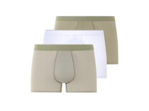 LIVERGY 3 heren boxers (olijf/wit, XXL)
