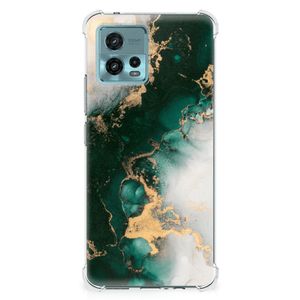 Anti-Shock Hoesje voor Motorola Moto G72 Marmer Groen