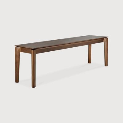Ethnicraft Eetkamerbank 'Bok' Gevernist Teakhout, 166cm, kleur Bruin