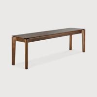 Ethnicraft Eetkamerbank 'Bok' Gevernist Teakhout, 166cm, kleur Bruin