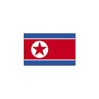 Vlag Noord Korea 90 x 150 cm feestartikelen - thumbnail