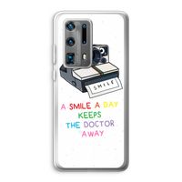 Smile: Huawei P40 Pro Plus Transparant Hoesje Smile: Huawei P40 Pro Plus Transparant Hoesje