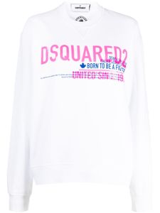 DSQUARED2 sweat à logo imprimé - Blanc