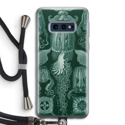 Haeckel Cubomedusae: Samsung Galaxy S10e Transparant Hoesje met koord