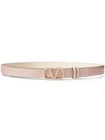 Valentino Garavani ceinture VLogo Signature en cuir réversible - Rose - thumbnail