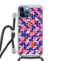 Skew Blush 3: iPhone 12 Pro Transparant Hoesje met koord