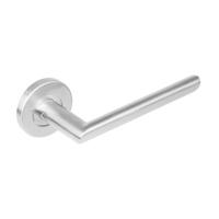 Intersteel Ovale deurklinkHoek 90 rozet met nok RVS - 0035.127302